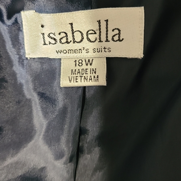 Isabella Elegant Navy Women's Suit Size 18W - Picture 3 of 6